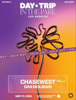 CHASE WEST DAY TRIP IN THE PARK TICKET
