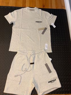 Essentials FOG T-shirt Shorts Set - Grey & Black