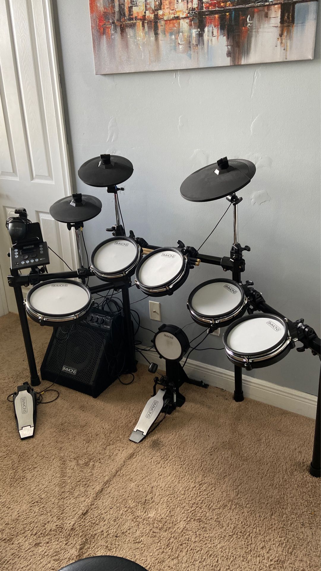 EXCELLENT CONDITION !! Simmons SD600 Electronic Drum Set