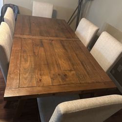 Dining Table With 6 Chairs $500
