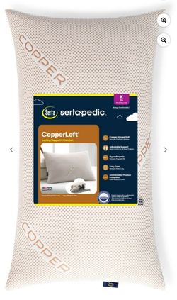 Sertapedic CopperLoft Pillow with Copper (king size)