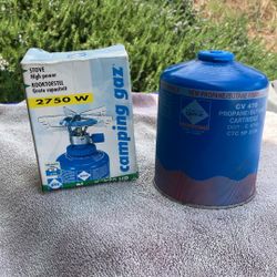 Camping Stove And Cartridge 