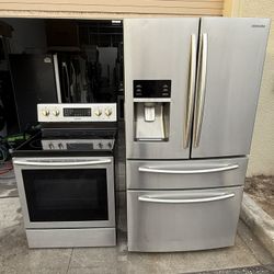 Samsung Brand Stove Refrigerator For Sale/se Vende Refrigerador Estufa Marca Samsung 