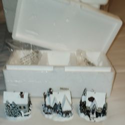 Thomas Kinkade Christmas Memories Cottage Ornaments