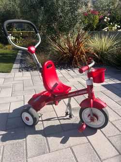 Radio Flyer Kids Tricycle with Push Handle