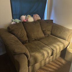 Brown Love Seat 
