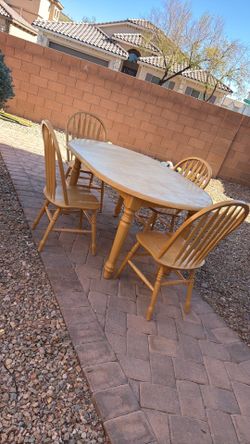 Solid wood kitchen table