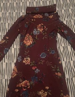 Floral Dress (necklace Attached) 
