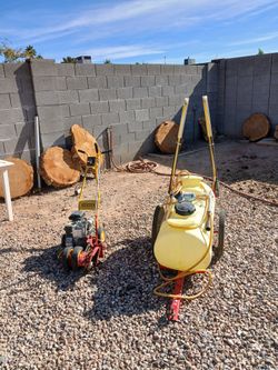 Edger And Electric Weed Sprayer