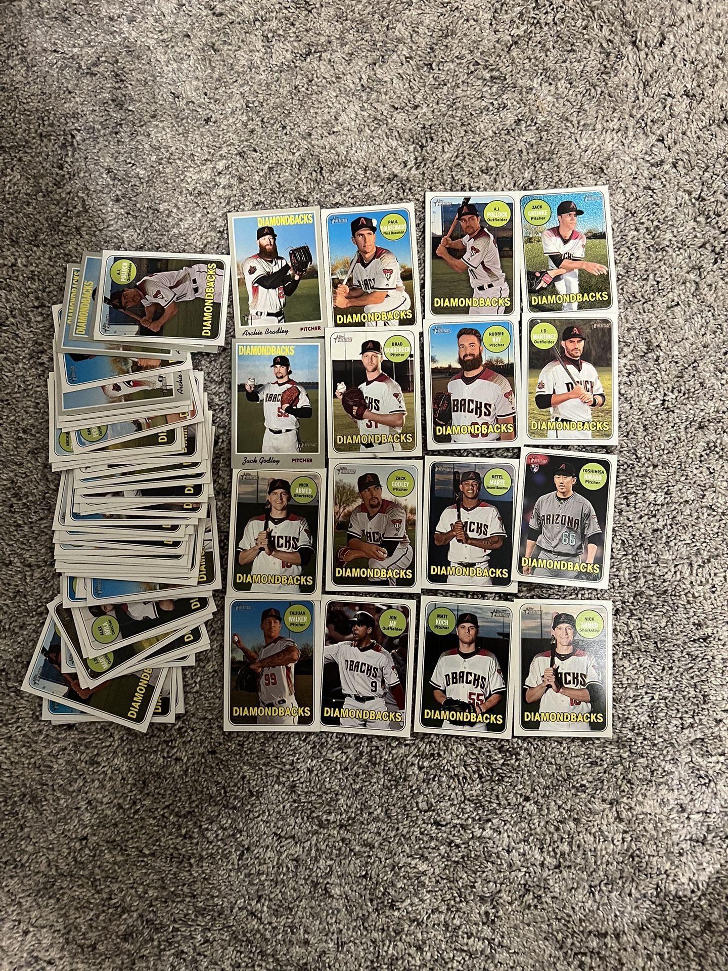 Retro diamondback topps baseball cards!