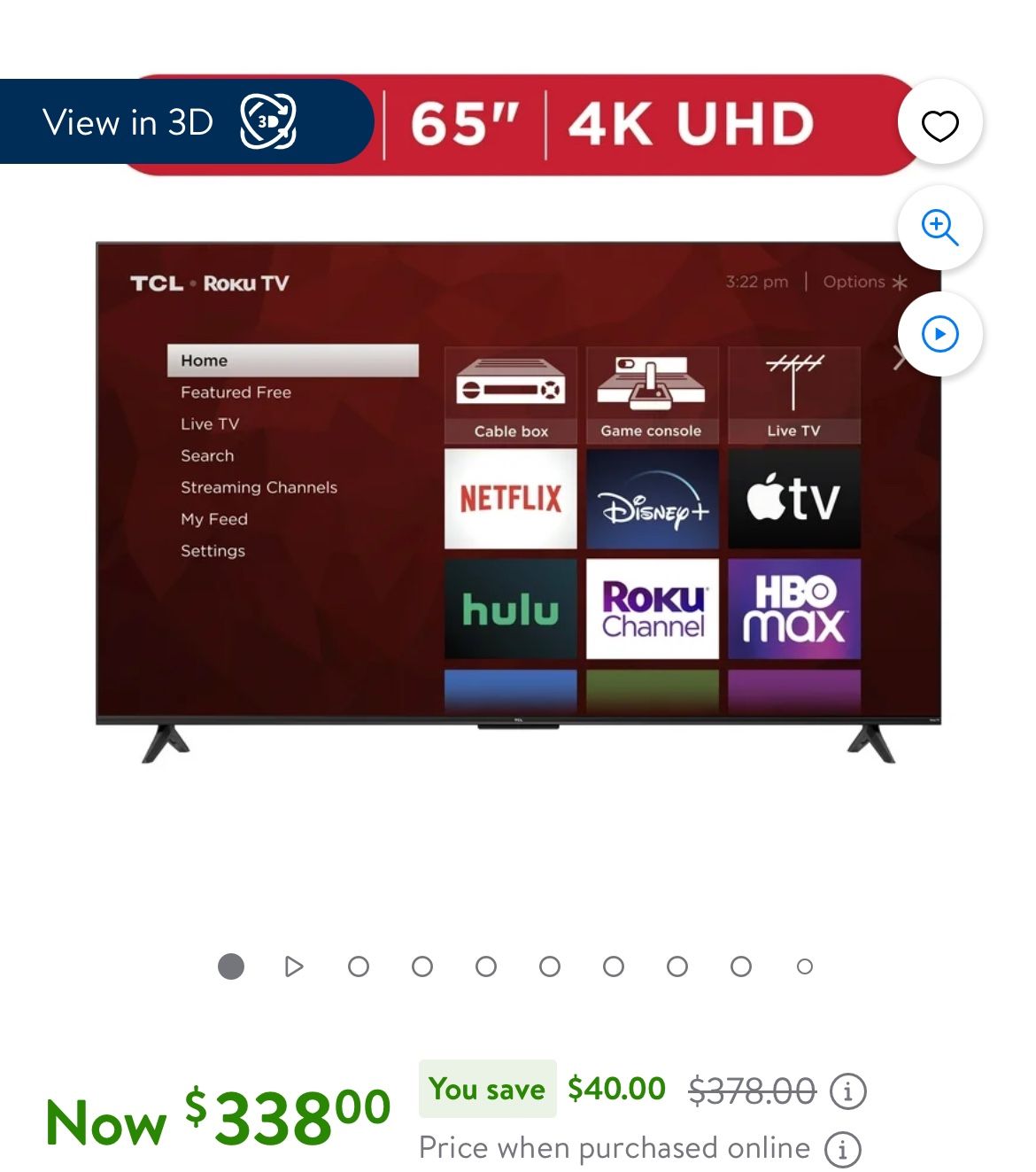 TCL smart tv 65”