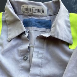 Stripped safety shirt