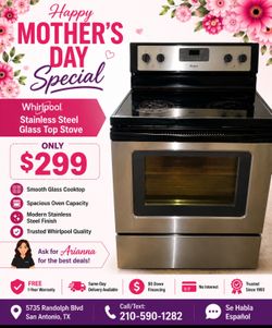 Whirlpool Glasstop Stove