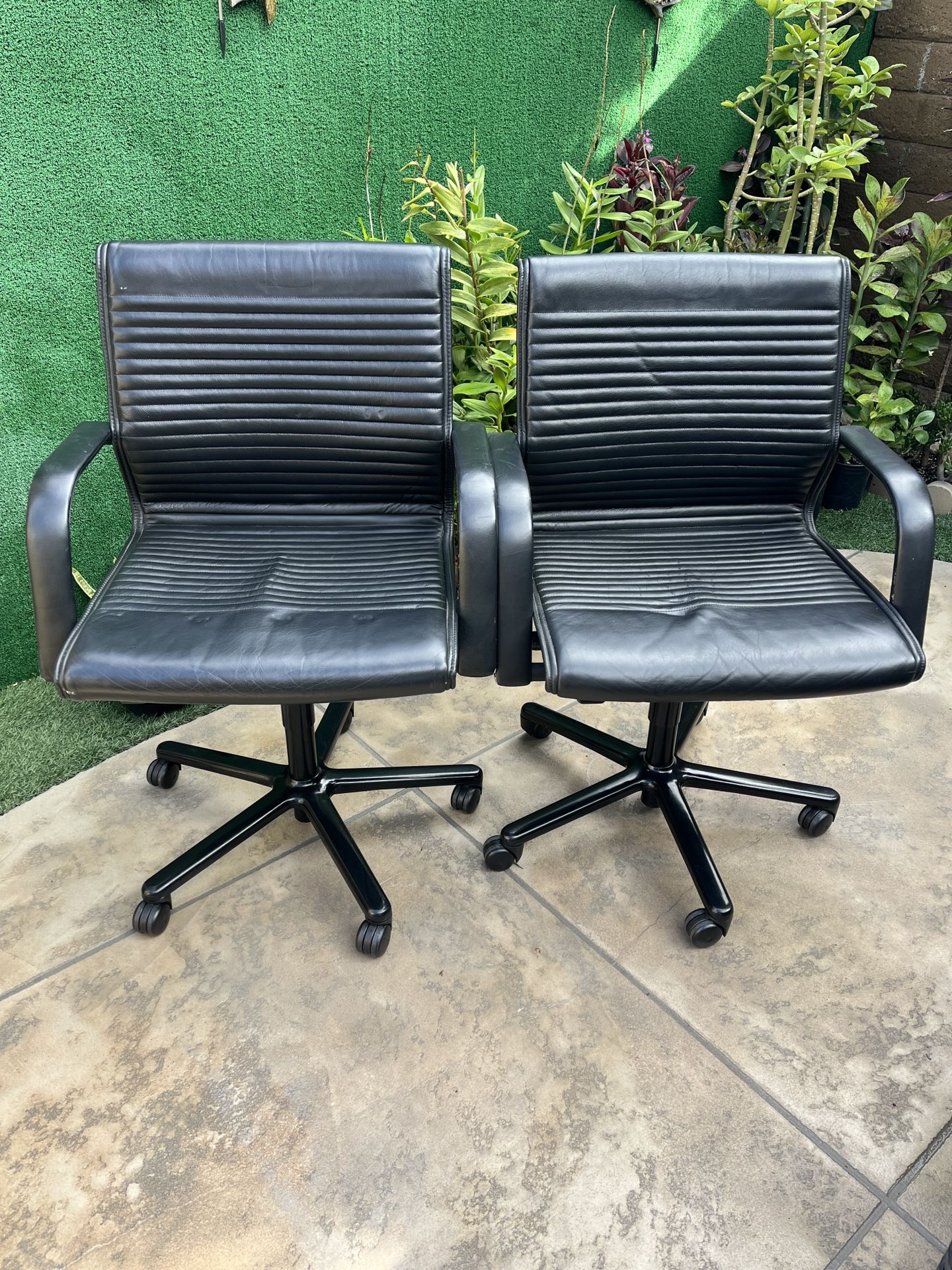 2 Executive Leather Office Chairs