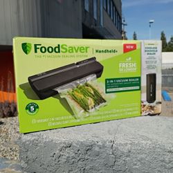 NEW IN-BOX! FoodSaver Handheld+ 2-in-1 Countertop Vacuum Sealer System