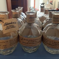 Empty Blantons Bottles 12 Available 