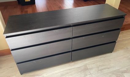 6 Drawer Wood Dresser