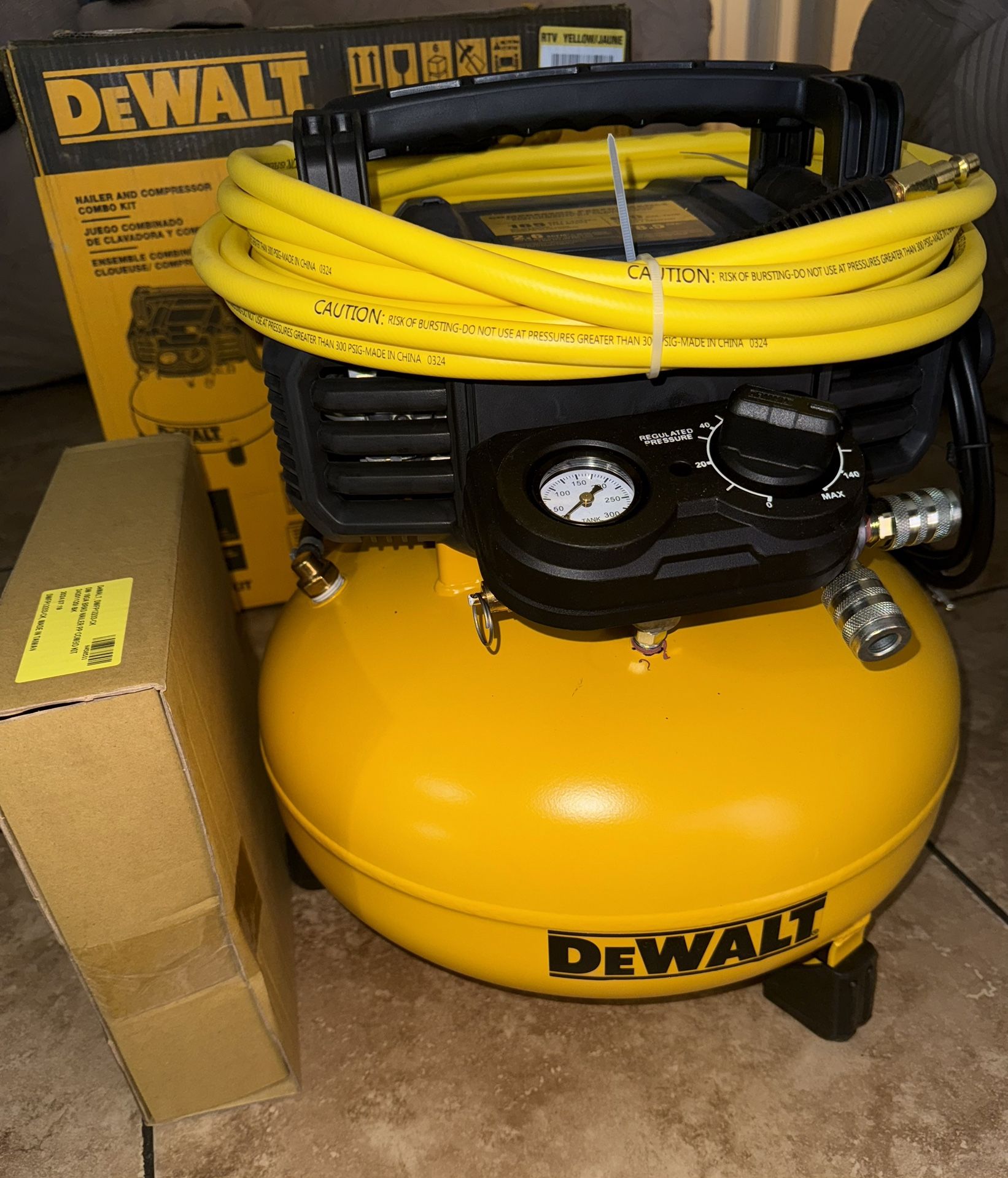 DeWalt Compressor and Brad Nailer Combo Kit