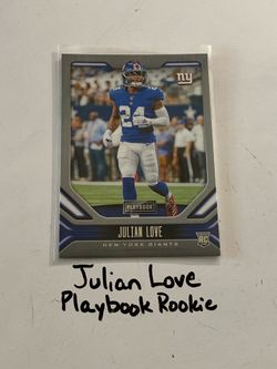Julian Love Seattle Seahawks CB Playbook Rookie Card.