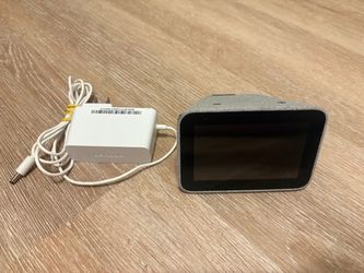 Lenovo Google Home Smart Clock Wifi CD-24501F Hemp Gray w/ Power Cord Tested