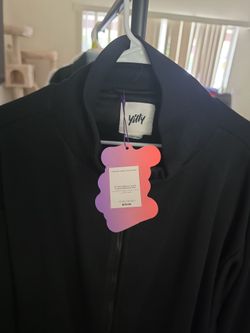 black Yitty oversized fleece cocoon jacket XL