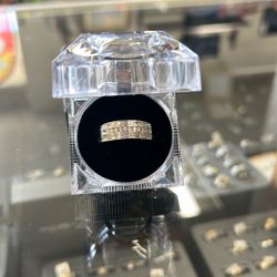 White Gold Diamond Men’s Band 