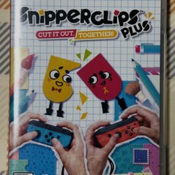 Snipperclips Plus: Cut It Out, Together! Nintendo Switch Game w/Case Tested E278