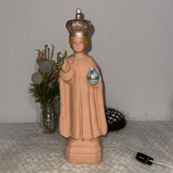 Vintage Infant of Prague Lighted Figural Blow Mold StatueNan-San RocklandMass#29