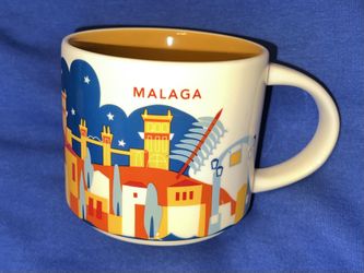 MALAGA Starbucks Collectible Mug You Are Here Series 14oz Spain Málaga
