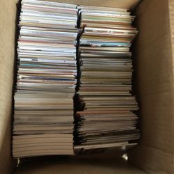 Box Of Mix Cards Lot Baseball Basketball 