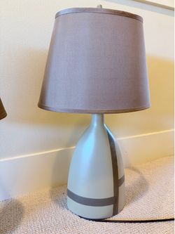 Night lamps beige brown color