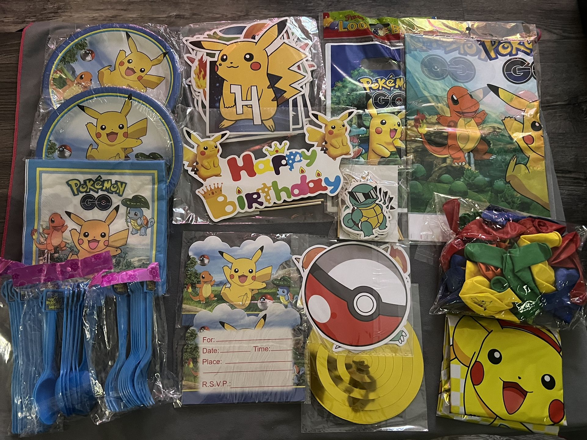 Pokémon Birthday Decorations (New)