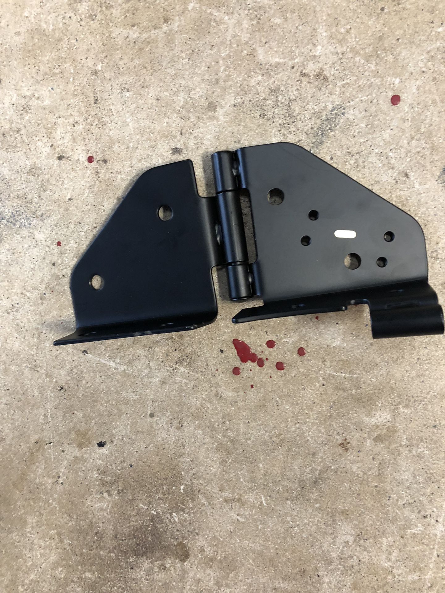 The Left side Jeep windshield hinge