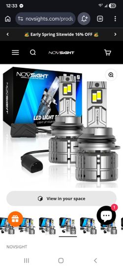 Novsight N60 Ultra Series | 9004  LED Bulbs Super Bright 200W 40000LM 6500K car headlights