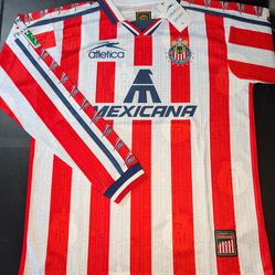 Retro Chivas Long sleeve Soccer Jersey