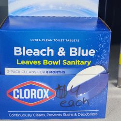 New Bleach And Blue Clorox Toilet Bowl Cleaner 