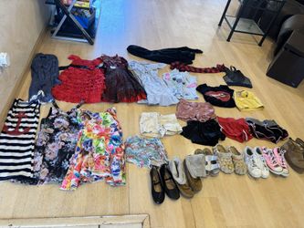 Girls Dresses . Shoes And Bathing Suits 