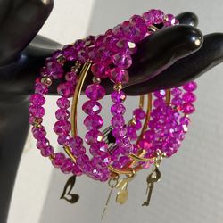 Semanario En Espiral Of Crystal And Gold Plate