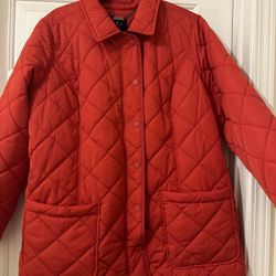 Women’s Red Quilted Jacket – Made in Italy