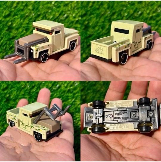 Hot Wheels Character Cars Minecraft Iron Golem Vehicle ( Diecast Box )