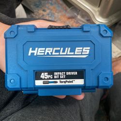 hercules impact driver bit set (45 piece) 