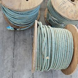 3 reels 400ft  Rope Reel, Samson Dura Oceanmaster led core Poly- Nylon braided Line