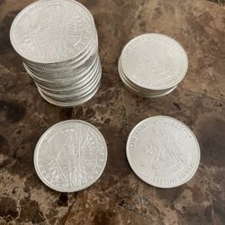 1 Oz Silver Rounds - 20 Total