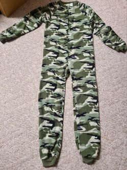Camoflauge Pajamas Kid's 10-12