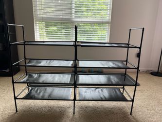8-Tier Storage / Shoe Rack Organizer – Black - Good Condition - Pickup Only