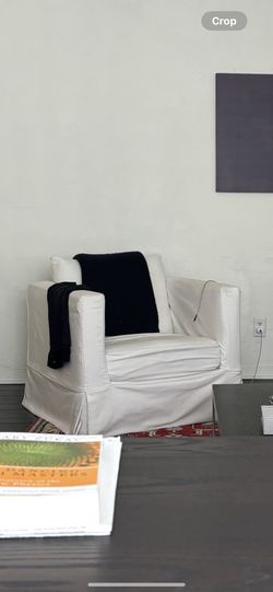 Crate and Barrel Willow Slipcover Chair