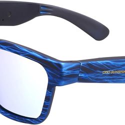 OhO sunshine Bluetooth Audio Sunglasses, Lightweight Open Ear Sport Glasses, 10H Playtime,Water Resistant with Voice Control
