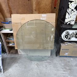 48” piece of 1/2 routered edge table glass