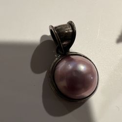Sterling Silver Pearl Pendant