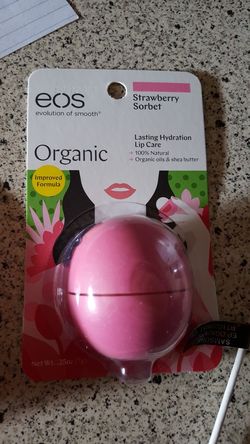 Organic strawberry sorbet lip balm